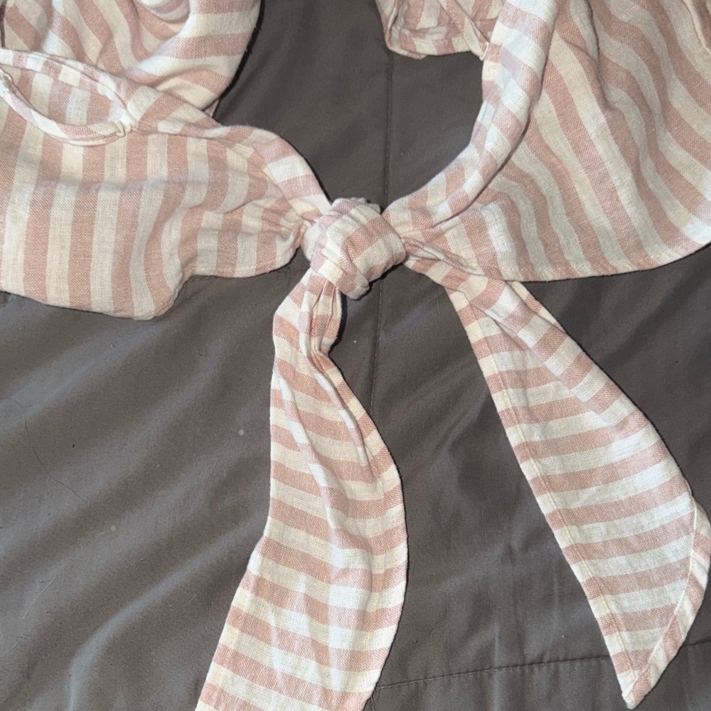 Pink and White Striped Tank Top - Picture 7 of 8